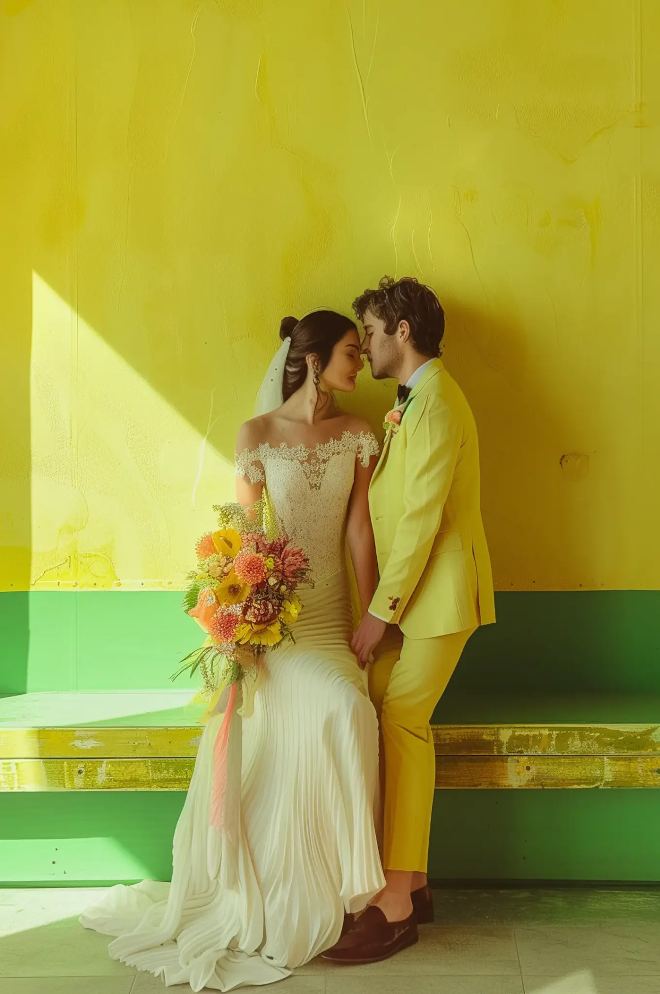 Wedding portrait before removing its background
