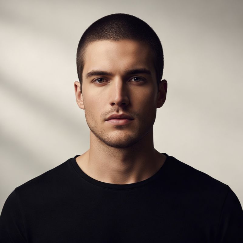 Men's buzz cut preview