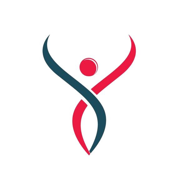 Red and blue symbol tested on a dark background